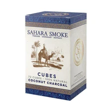 Sahara Smoke Coconut Charcoal Natural Cubes - 72CT BOX