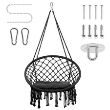 Hammock Swing Chair Macrame Hanging Swing Chair for Indoor and outdoor