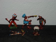 Lot of 5 Johillco Lead Toy American Indian Figures 2