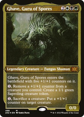 Ghave, Guru of Spores (Foil Etched) #498 *Foil* (NM) - Double Masters 2022 MTG