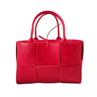 Bottega Veneta Tasche rot Leder Arco Intrecciato