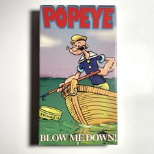 Vintage Popeye Blow Me Down! VHS NEW & Sealed Collectible Video Tape 1994 Art 