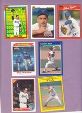 NOLAN RYAN HALL OF FAME ALL STAR  LOT 7 CARDS  NM NO CREASES