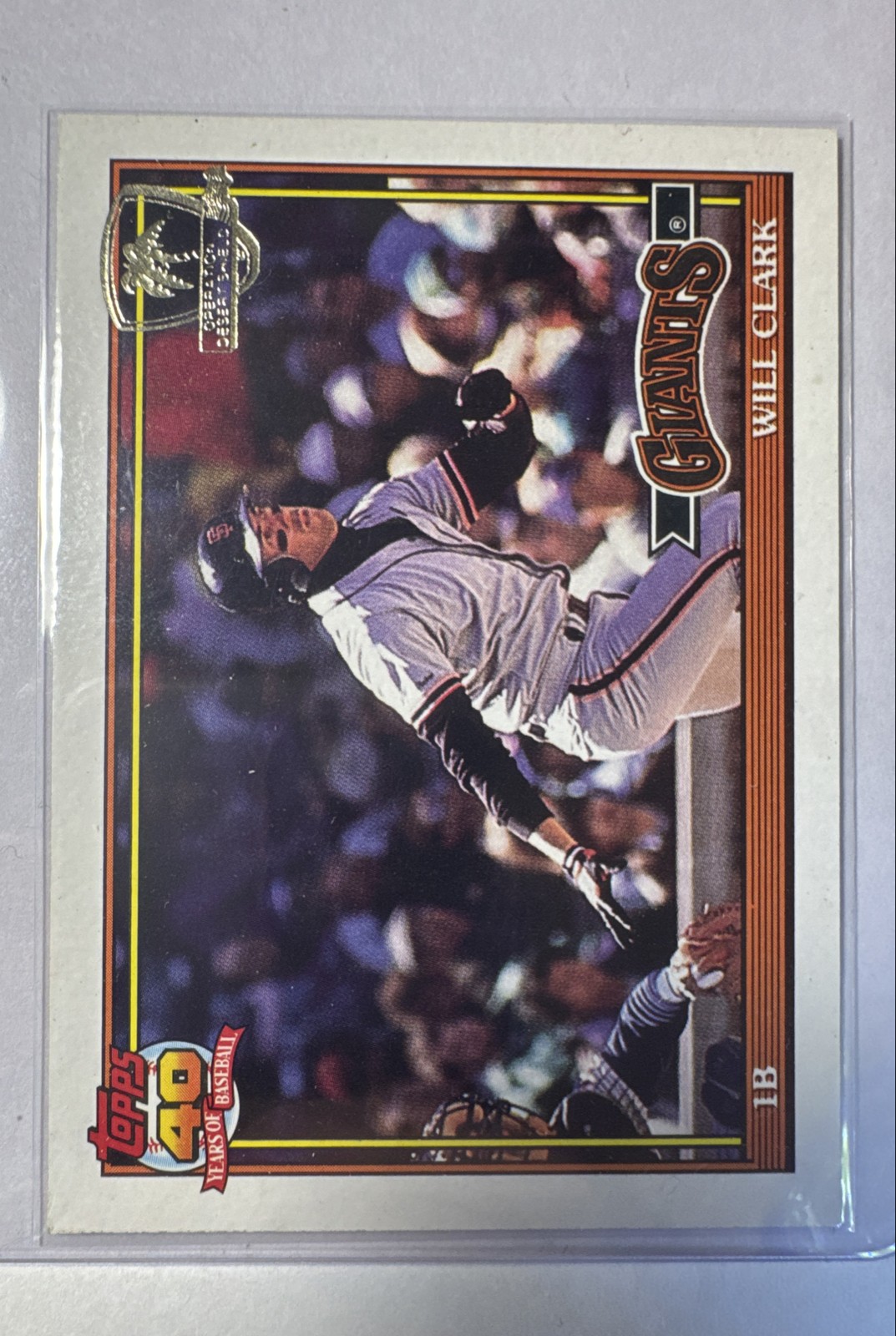 1991 Topps - Will Clark #500 Operation Desert Shield