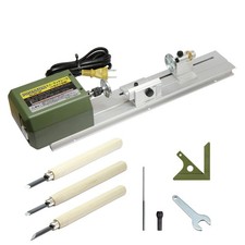 Mini Torno para Madera PROXXON Nº28140 100V para Torneado de Madera Carpintería Herramienta Giratoria