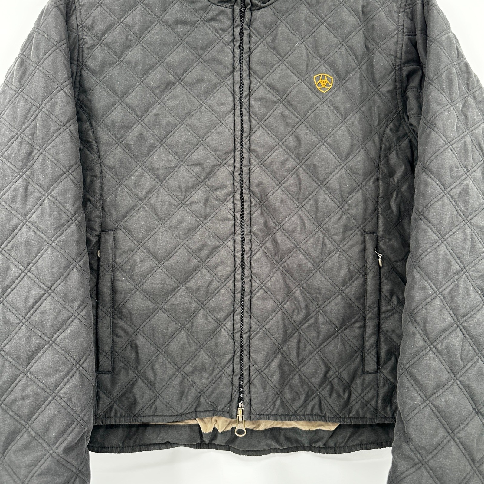 Ariat Quilted Full Zip Jacket Black Women's Size Small