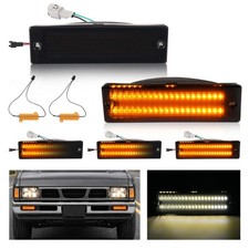 Smoke Switchback Led Signal Light For Nissan D21 Hardbody 88-97 Pathfinder 88-95