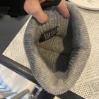 NWT! GOAT adult sized Gray Cable Knit Pom Pom warm winter hat beanie, fits most — photo 6