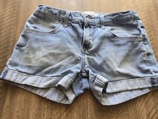 Levi's Shorty Short Denim Rolled Hem Casual Shorts, Girls, Summer, Beach