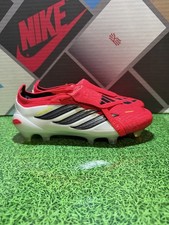Adidas Predator Elite FT FG Lucid Red Core Black Cloud White JS0380 Size 8 NEW