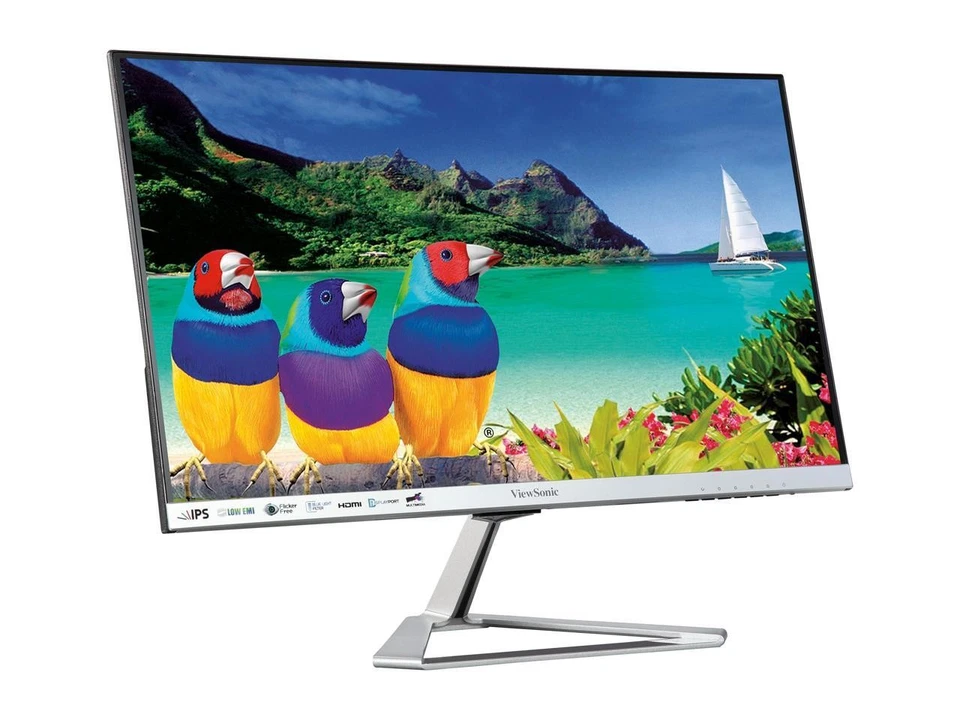 ViewSonic VX2476-SMHD 24 Inch 1080p Widescreen IPS Monitor with Ultra-Thin - Image 3 of 4
