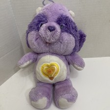 Vtg Kenner 1984 Care Bear Cousins Bright Heart Raccoon 13" Plush Stuffed Animal