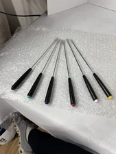 Vintage 9.5 in fondue forks set of 6 multicolored