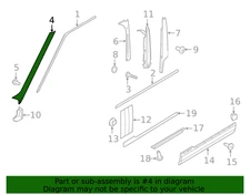Genuine Land-Rover Front Molding LR076493