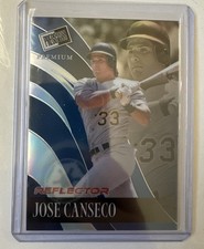 2024 Leaf Press Pass Premium Jose Canseco Retro Reflector Prismatic Blue #16/20