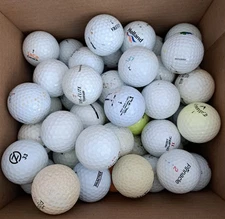 Lot/70 Hit Away Range Practice Used Golf Balls Multi Grades Brands Exact Ones E