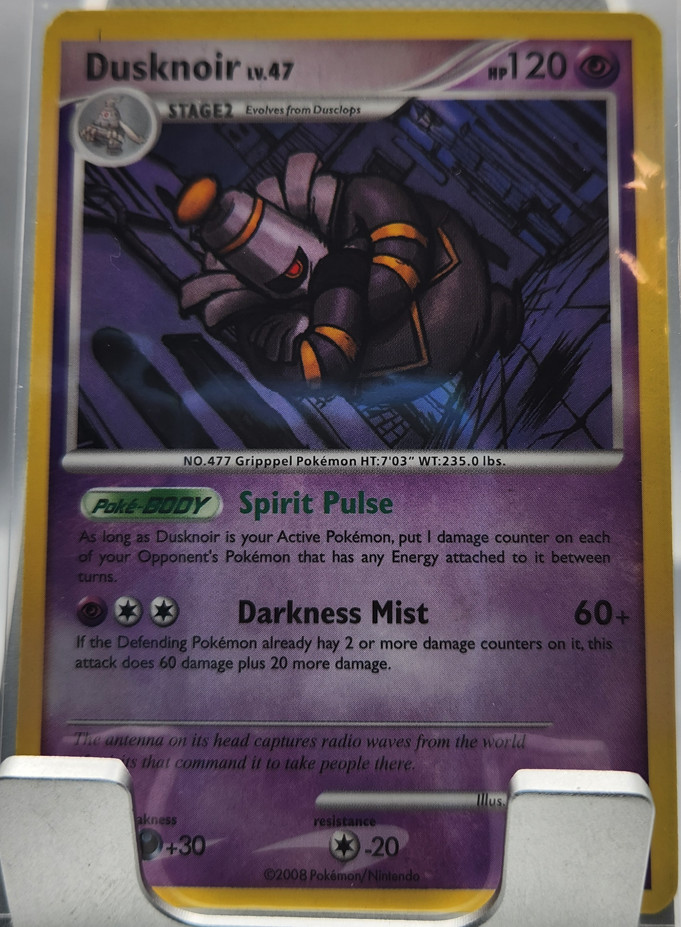Dusknoir 17/100 Rare 2008 Stormfront Pokémon Card RETIRED