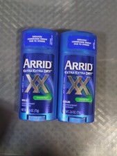 2 Pks Arrid XX Extra Extra Dry Solid Antiperspirant Deodorant Unscented S26