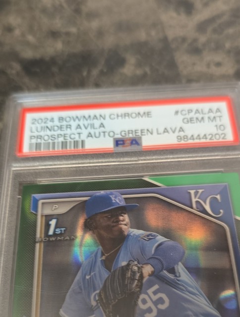 2024 Bowman Chrome - Prospect Autographs Luinder Avila #CPA-LAA Green Lava...