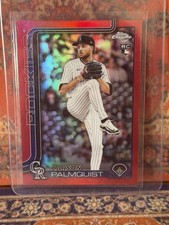Topps 2025 Chrome Update Carson Palmquist #USC173 Red Refractor /5 Rockies MLB