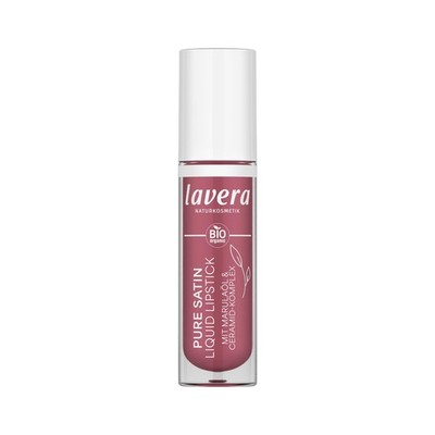 lavera Pure Satin Liquid Lipstick Wild Mauve 03 Naturkosmetik 1Stück
