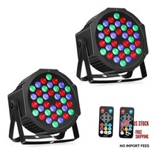36LEDs RGB Stage Lights 2Pack: 36W LED Par - Sound 36LEDs Stage Lights - 2 Pack
