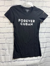 Women’s Next Level Apparel Havana Club Rum Forever Cuban Black T-Shirt Sz Small
