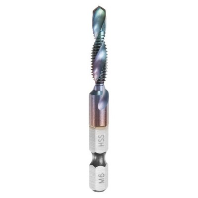 Drill Bit & Masking Machine, M6 x 1 Metric Thread, 1/4'' Hex Shank