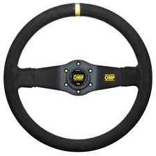 Omp Rally Steering Wheel - Black Suede Omp Rally Steering Wheel - Black Suede