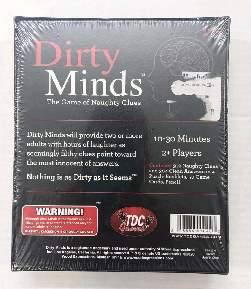 Dirty Minds The Game of Naughty Clues, Worlds Cleanest Dirty Game Nuevo y Precintado Foto 2 de 3