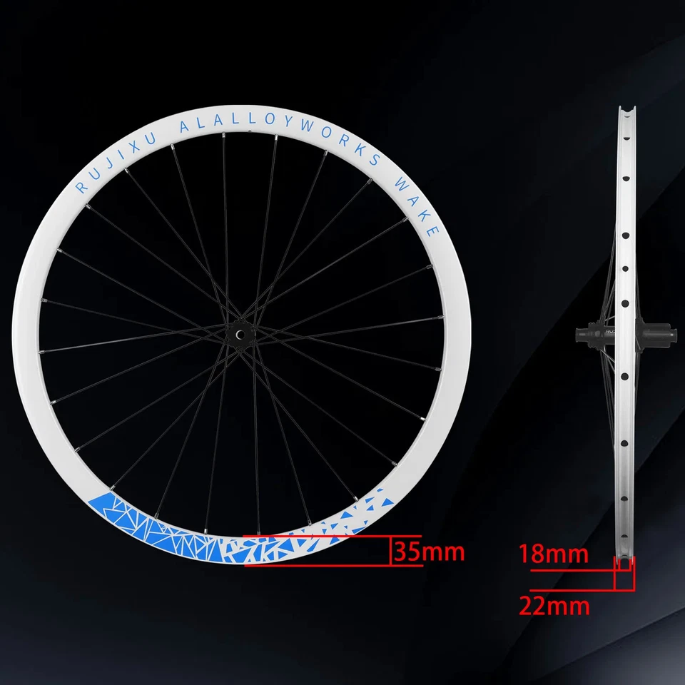 700C Ratchet 36T 6 Pawls deep 35mm wheel road bicycle disc brake bike wheelset - Image 3 of 4