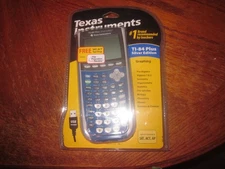 NEW Texas Instruments TI-84 Plus Silver Edition Graphing Calculator Blue NIB