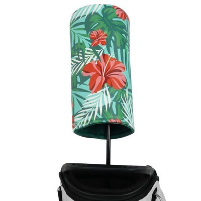 Big Teeth Hawaiian Style Golf Club Covers Driver Headcover, Tropical green