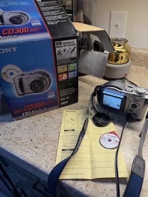 Sony Mavica MVC-CD300 3.3 MP Digital Camera - Silver for sale