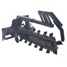 AGT 32 Inch Mini Skid Steer Loader Trencher Attachment 4" width Ditch Trencher