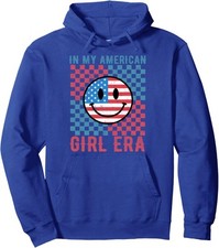 In My American Era Retro 4Th Of July Patriotic Happy Unisex Hooded Sweatshirt