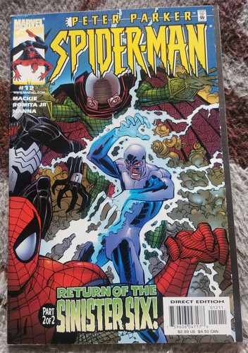 PETER PARKER SPIDER-MAN # 12 NM 1999 VENOM ! SINISTER SIX ! DOC OCK ! MYSTERIO !