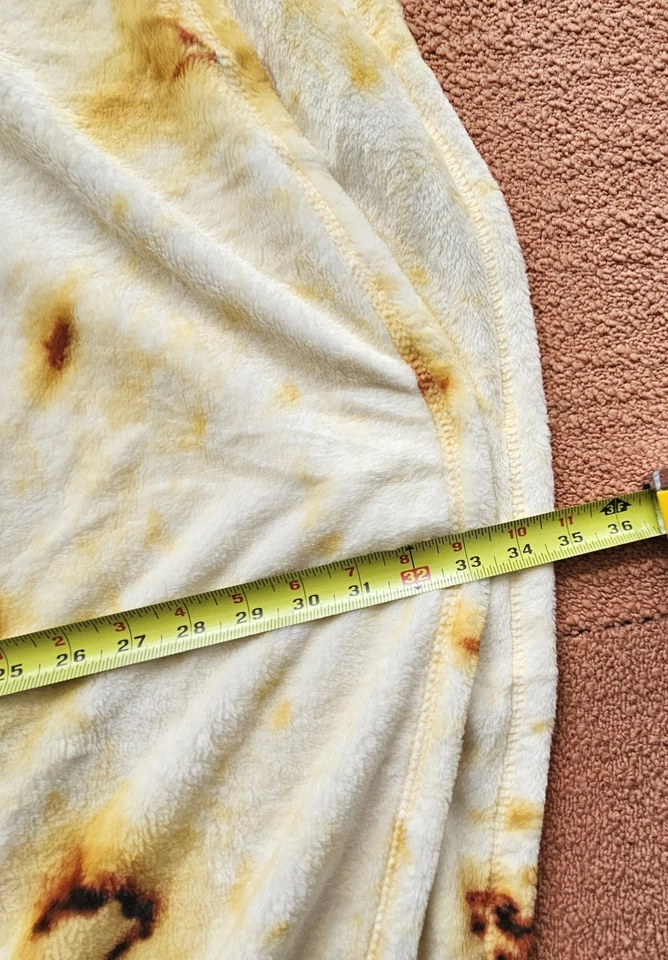 70'' Tortilla Blanket Flannel Fleece Taco Buritto Round Circle Duel Sided X9c - Image 2 of 3