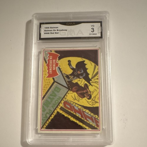 1966 Topps Batman Red Bat #44A Batman on Broadway — GMA 3