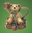FITZ & FLOYD VTG Christmas Teddy Bear Creamer Old Fashioned Christmas Pattern — photo 1