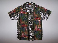 Nui Nala Short Sleeve Hawaiian Shirt, Made In Hawaii USA - Boy's Size 6
