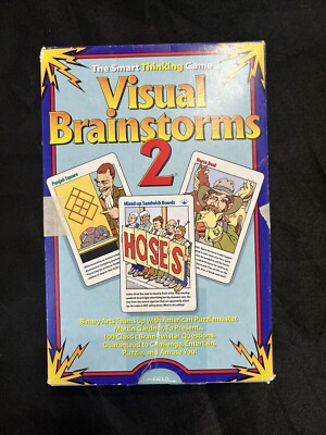Visual Brainstorms 2 The Smart Thinking Game Binary Arts 100 Question Cards 