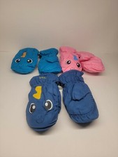 3 Pairs Kids Snow Mittens Thicken Warm Gloves for 3-6 Years Animal Style