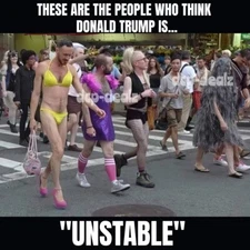 F221 DONALD TRUMP UNSTABLE FUNNY MEME Fridge Magnet Decal Poster Metal Sign