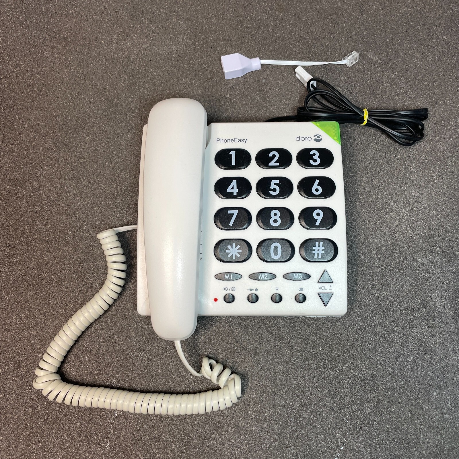 Doro PhoneEasy 311c Big Button Landline Phone Speed Dial Easy - Ideal for eldery
