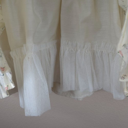 Vintage 90s Daisy Kingdom Dress Girls Size 8 Modest Floral Ribbons Puff Sleeves - Picture 9 of 9