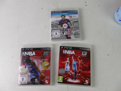 3x PlayStation 3 Sportspiele NBA2K15 NBA2K13 Fifa13 M-4534