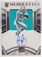 Jay Ajayi 2015 Panini Crown Royale Silhouettes Jersey RC Auto #d 100/299 DOLPHIN