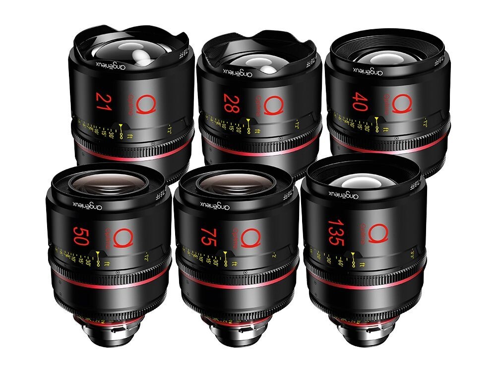 Angenieux Optimo Prime Silver Set Cine Lenses (FF, PL Mount, Feet)