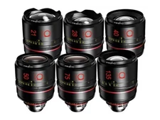Angenieux Optimo Prime Silver Set - 6 Cine Lenses (FF, PL Mount, Feet)